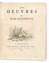 MAUPERTUIS, PIERRE-LOUIS MOREAU DE. Les Oeuvres.  1752